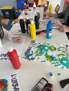 Atelier de création des visuels de l’Urbaine avec les jeunes