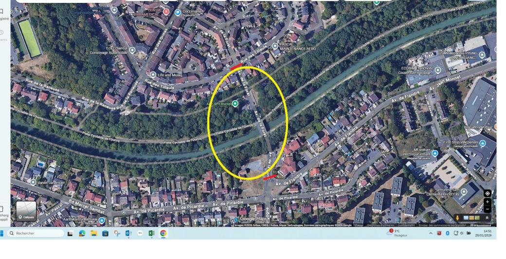 Fermeture avenue de la forêt