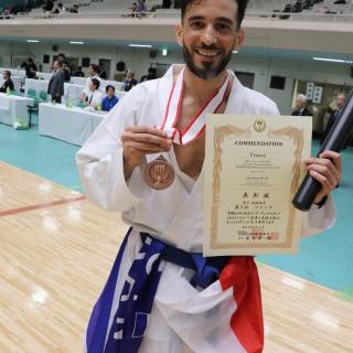 Aghiles hampionnats du monde de karaté Wado-Kai