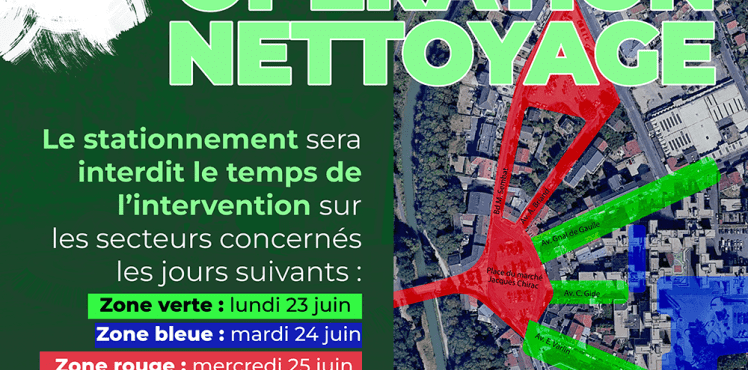 Opération nettoyage Marché