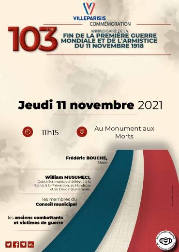 Affiche commémoration 11 novembre