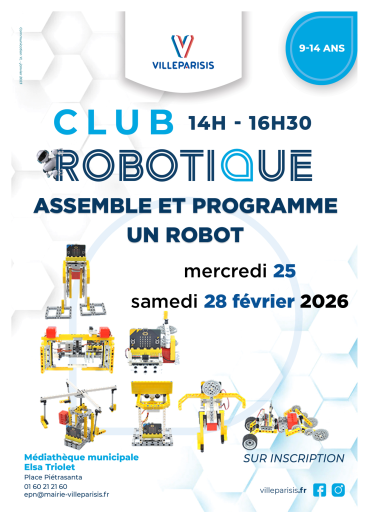 Club robotique "Assemble et programme un robot"