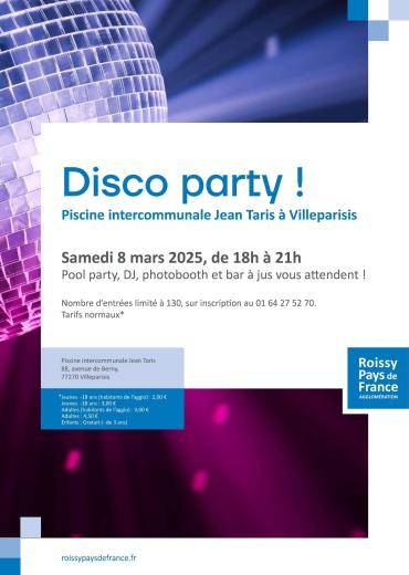 Soirée Disco 80's piscine Jean Taris 