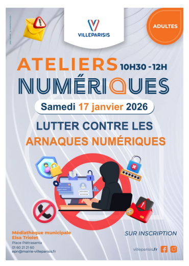 Atelier numérique Adultes : Lutter contre les arnaques numériques