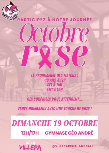 Octobre rose de l'USMV Handball