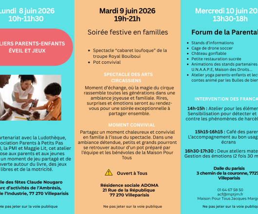 semaine de la parentalité