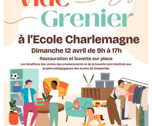 Vide grenier FCPE charlemagne 
