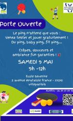 Portes ouvertes tennis de table 