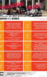 Programme vacances d'hiver jeunesse