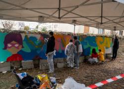 Œuvre street art - jeunesse parc Balzac