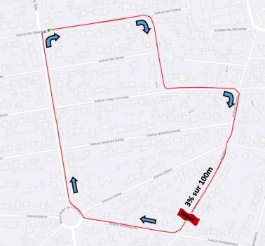 USMV cyclisme - parcours nocturne