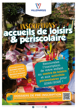Affiche périscolaire 2025-2026