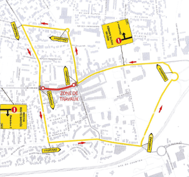 Déviations travaux département septembre 2021