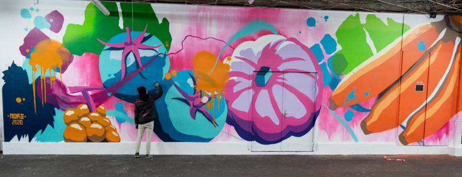 Fresque Marché couvert