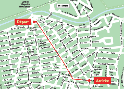 Plan défilé du Carnaval