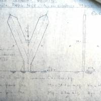 Archives Fondation Vasarely – non signé, non daté Croquis précisant en réunion l’enjeu de la réduction progressive de l’épaisseur
