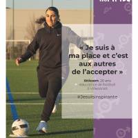 Ibtissem, 20 ans  éducatrice de football  à Villeparisis