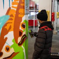 Fresque Marché couvert