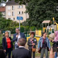 Inauguration de l'aire de jeux du Mail de l'Ourcq