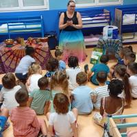 Accueil des enfants dans la salle fraiche de Pauline Kergomard