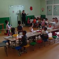 Accueil des enfants dans la salle fraiche de Pauline Kergomard