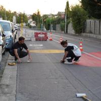 Réalisation de la fresque