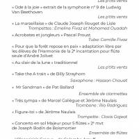 Programme du spectacle