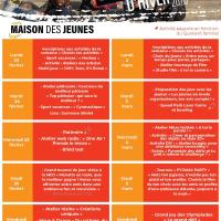 Programme vacances d'hiver - jeunesse