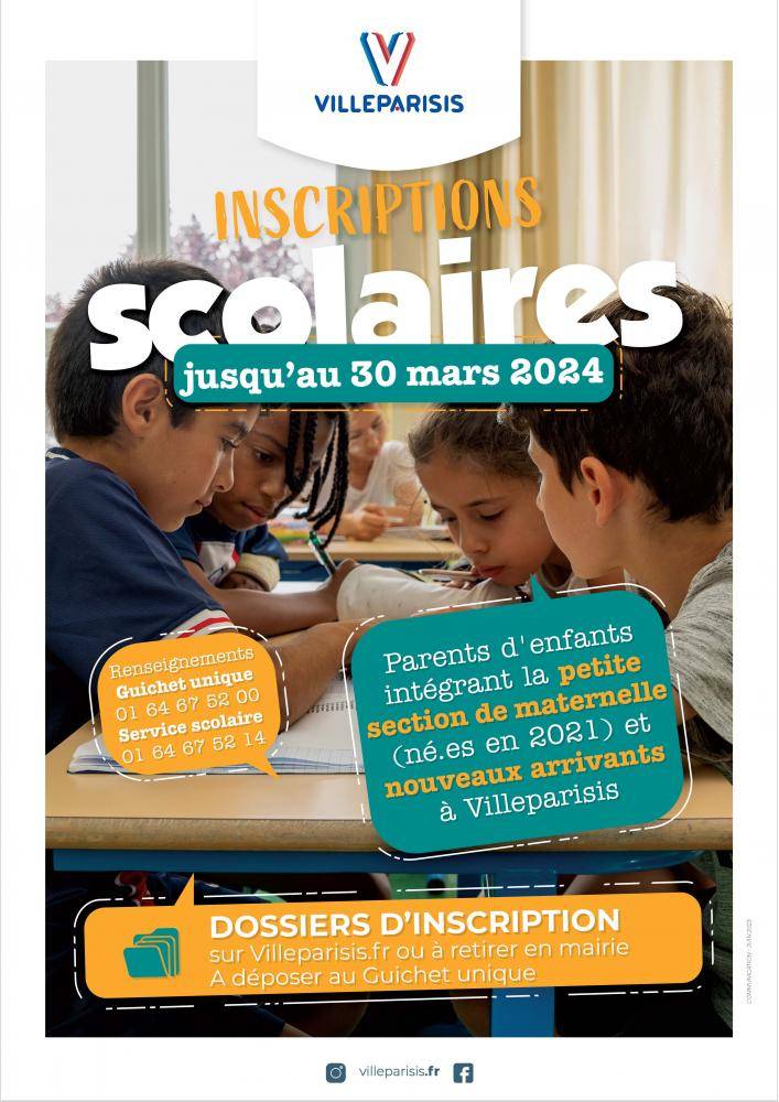 Inscriptions Scolaire 2024 | Villeparisis