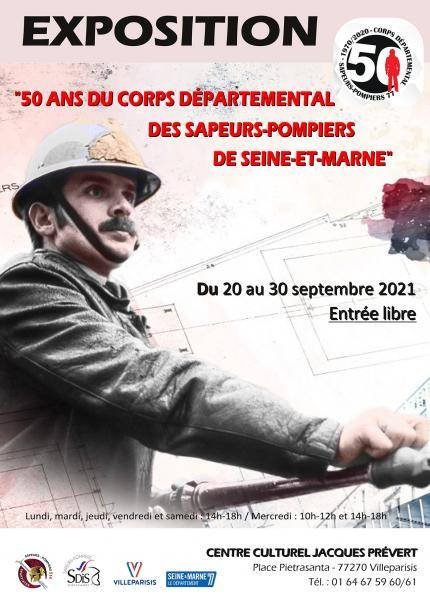 Affiche Invitation 50 ans SDIS Villeparisis
