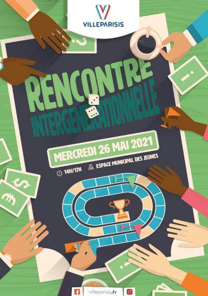 Affiche Rencontre intergénérationnelle