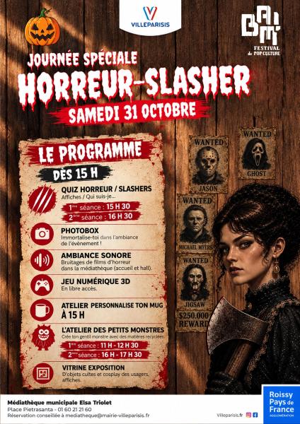 JOURNÉE SPÉCIALE HORREUR-SLASHER !