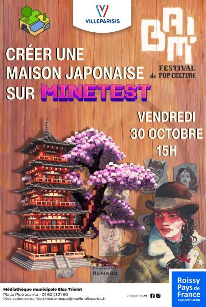 Créer ta maison japonaise sur Minetest 