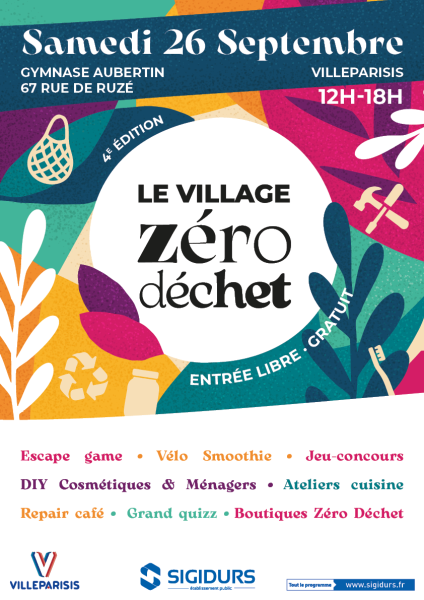 Affiche village zéros déchets
