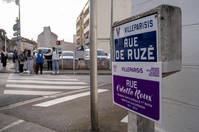 Plaques de rues droits des femmes 