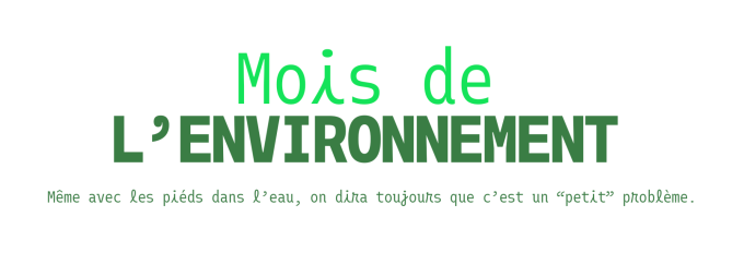 Bloc marque Mois de l'environnement 