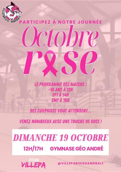 Octobre rose de l'USMV Handball