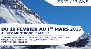 Séjour ski 2025
