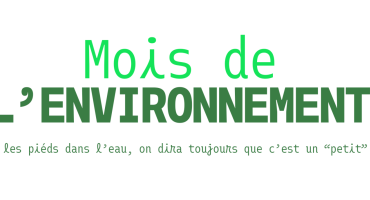Bloc marque Mois de l'environnement 