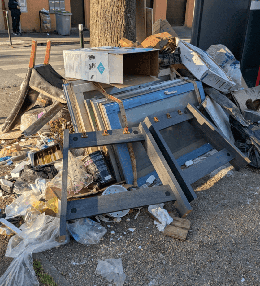Déchets voie publique