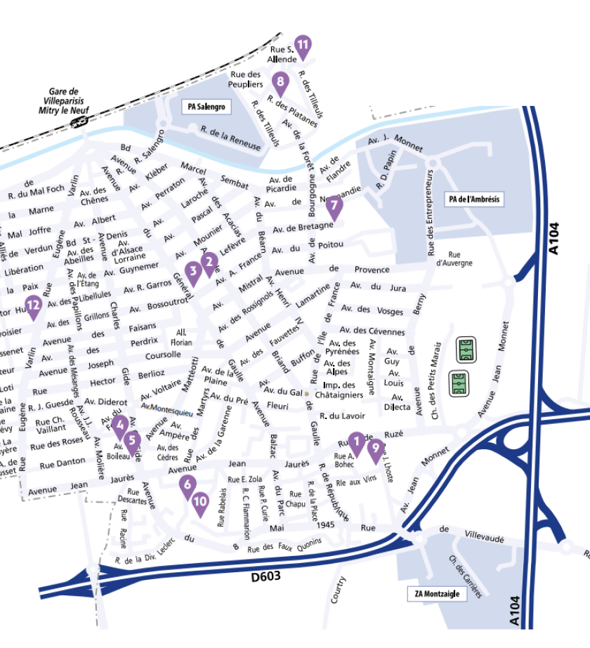 Carte des bureaux de vote