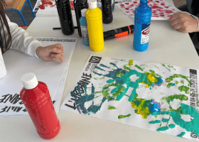 Atelier de création des visuels de l’Urbaine avec les jeunes