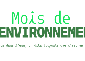 Bloc marque Mois de l'environnement 